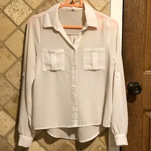 White Sheer Blouse